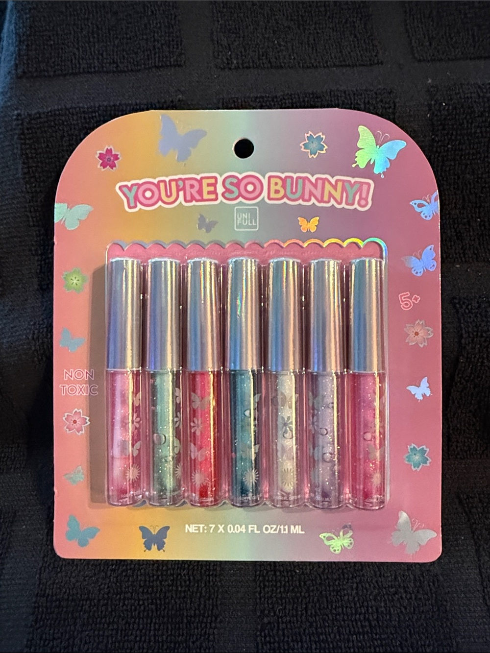 Girls' Assorted Pink Glitter Lip Gloss Set